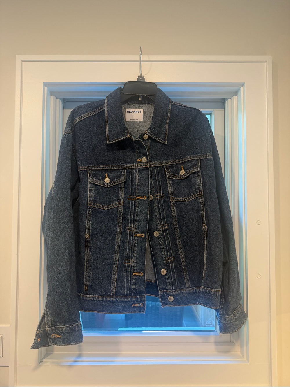 Old Navy Indigo Blue Denim Jacket with Button Front